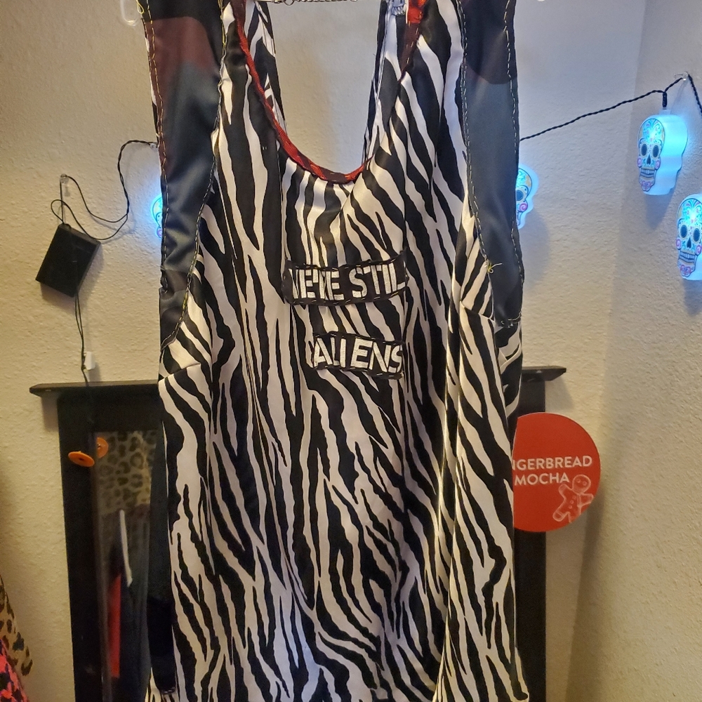 Silk zebra tanktop